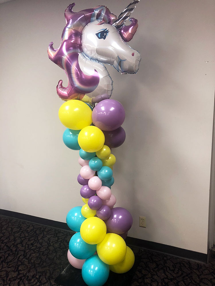 custom themed balloon tower