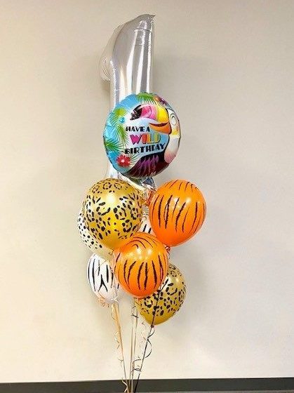 Number and letter balloon bouquet
