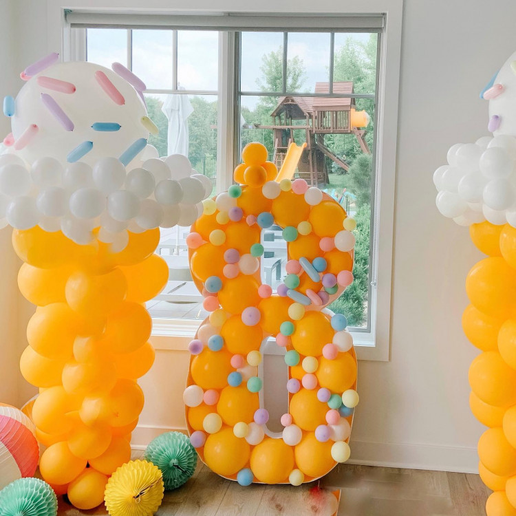 Triple Swirl or Rainbow Balloon Arch Delivered in Orange County California
