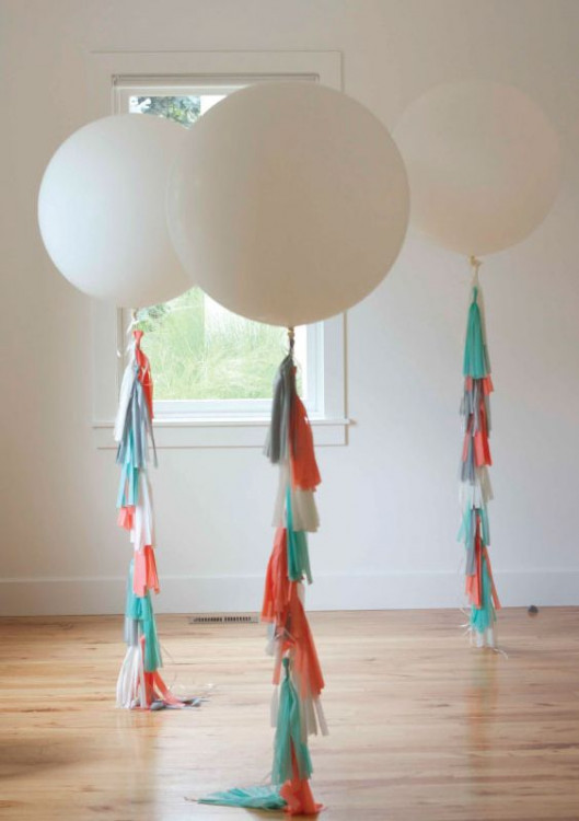 3 Foot Balloon w/ Tissue Tail