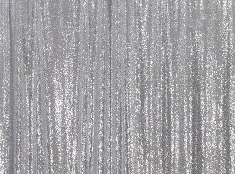 Silver Sequin Fabric Backdrop
